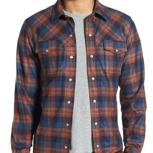 Ibex Taos Wool Button/Snap Down Shirt - Men’s L